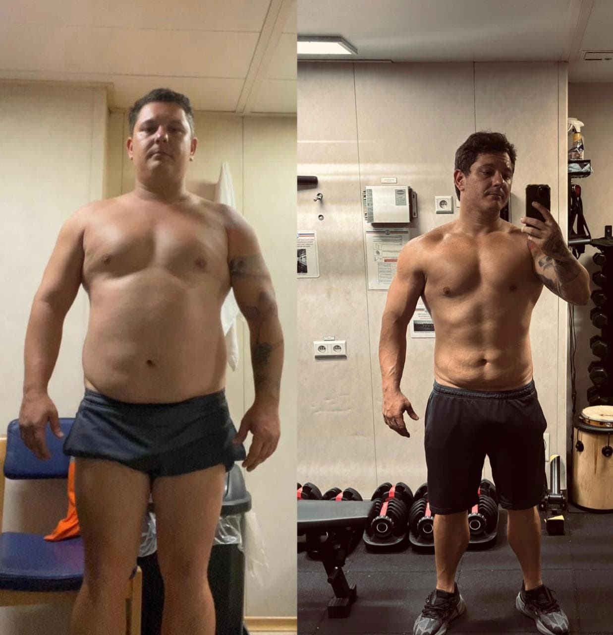 Foto de antes e depois de Fernando